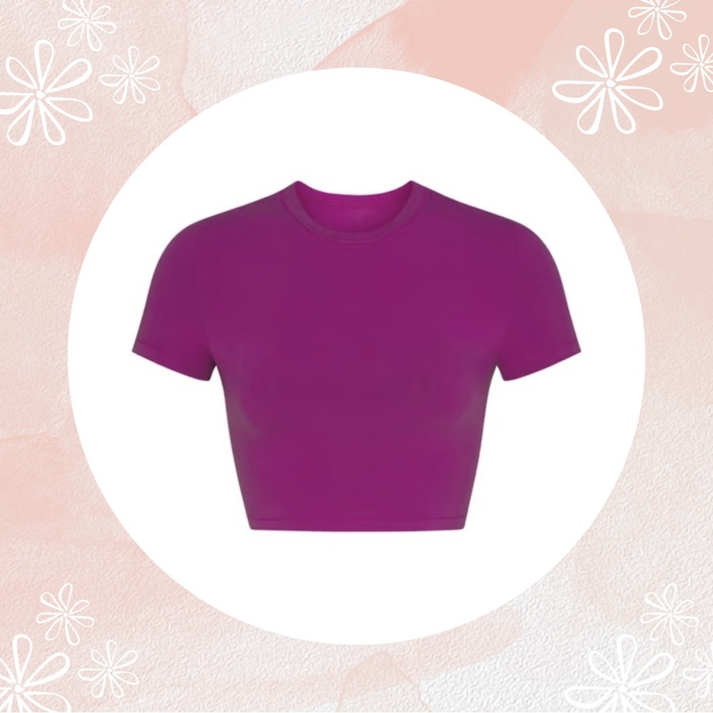 SKIMS - Cotton Jersey Super Cropped T-Shirt​